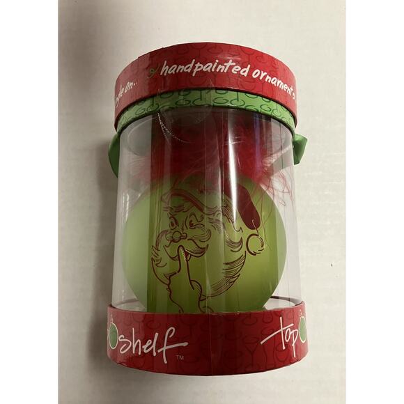 Top Shelf Handpainted Ornament Naughty is the New Nice Marabou Feather Boa Trim - Picture 4 of 7